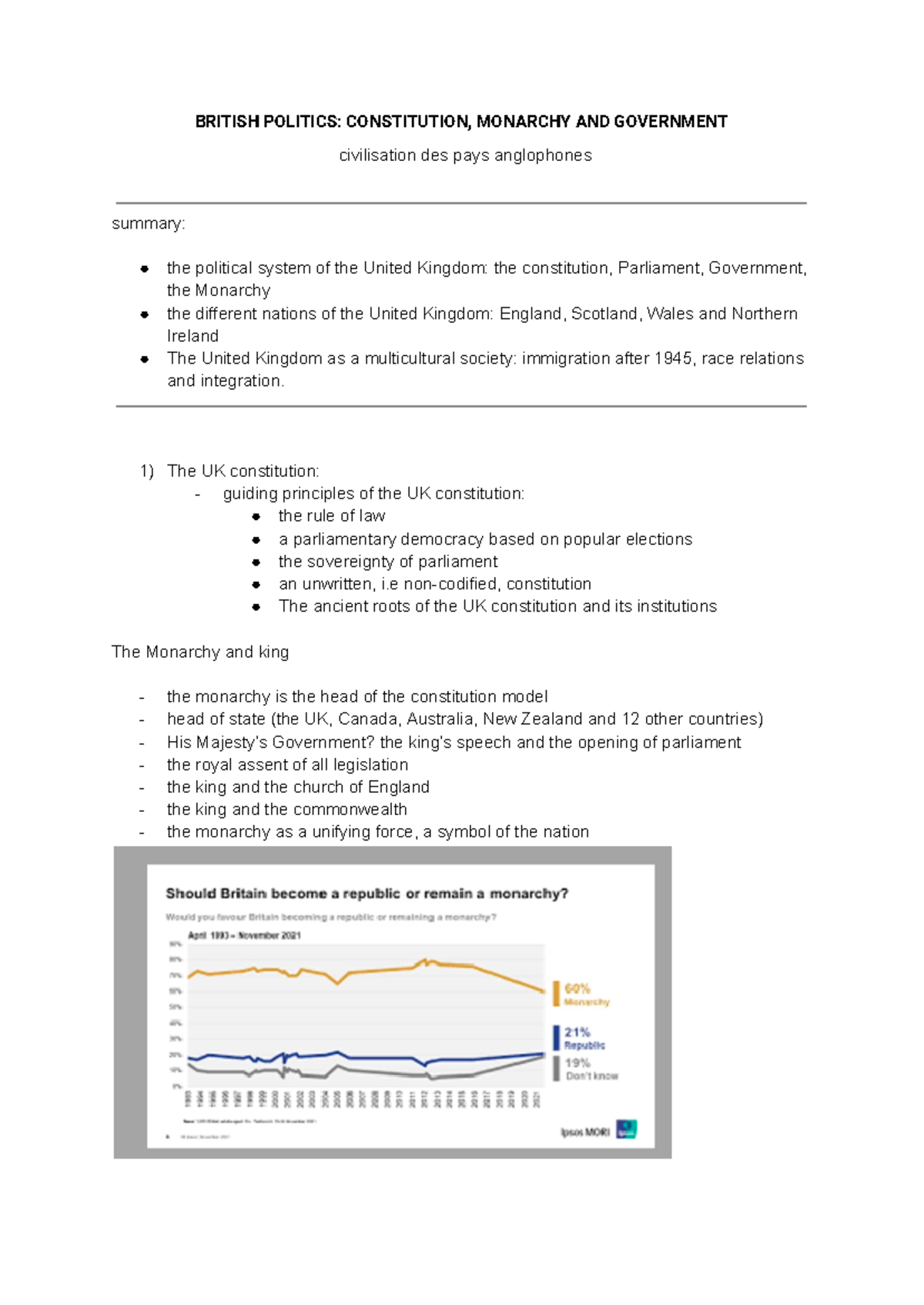 British Politics Constitution, Monarchy AND Government - BRITISH ...