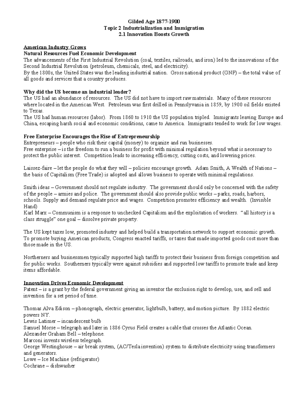 Gilded Age Topic 2.1 - Summary History Of Us Foreign Relation - Gilded ...