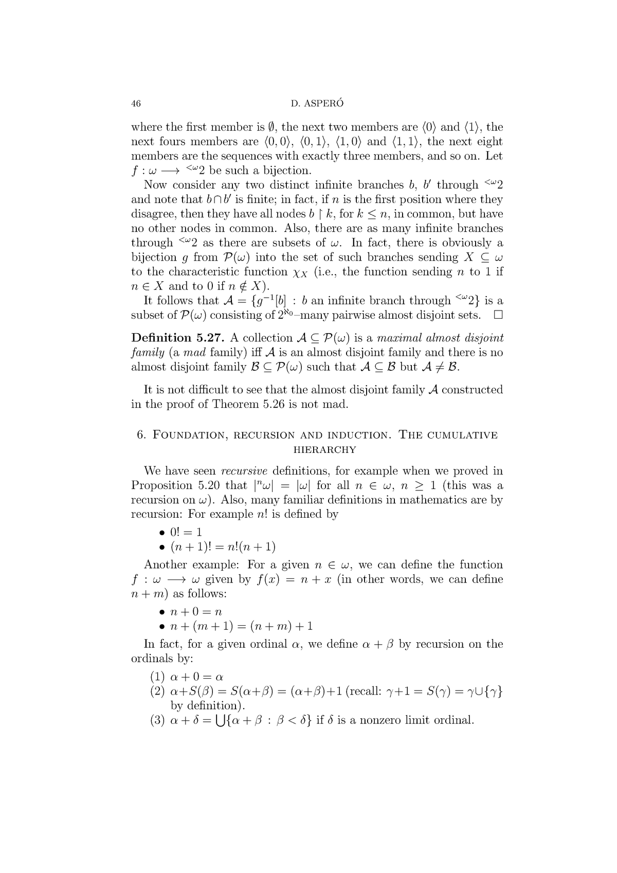 Chapter 06 Foundation, recursion and induction. The cumulative ...