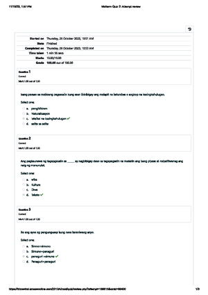 Midterms Fili6301 - Work Smart Not Hard - Pagsasaling Pampanitikan ...