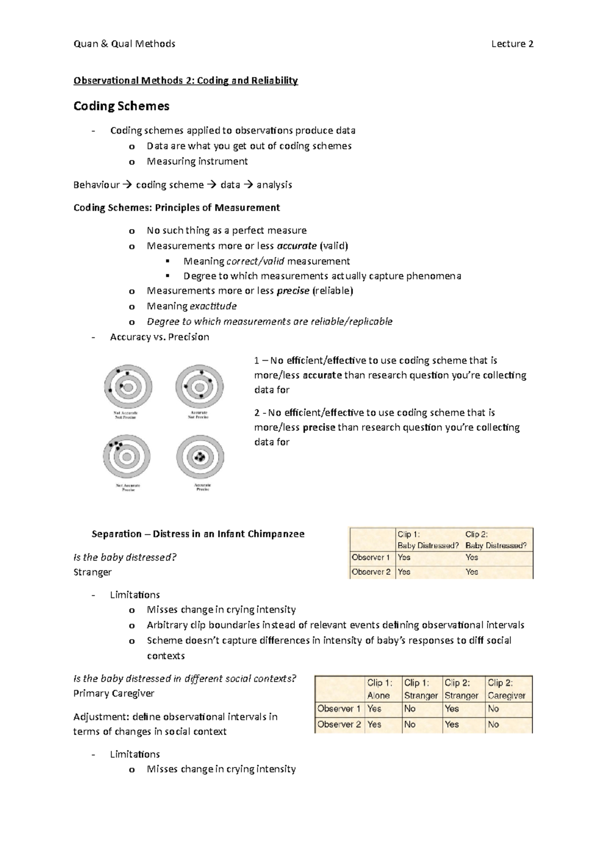 Lecture 2 - Observational Methods 2 - Observational Methods 2: Coding ...
