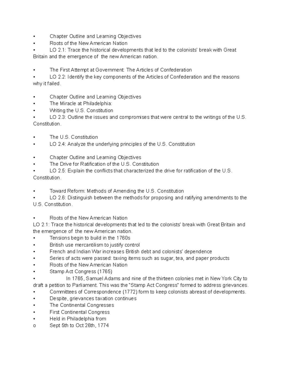 5 - notes - Chapter Outline and Learning Objectives Roots of the New ...
