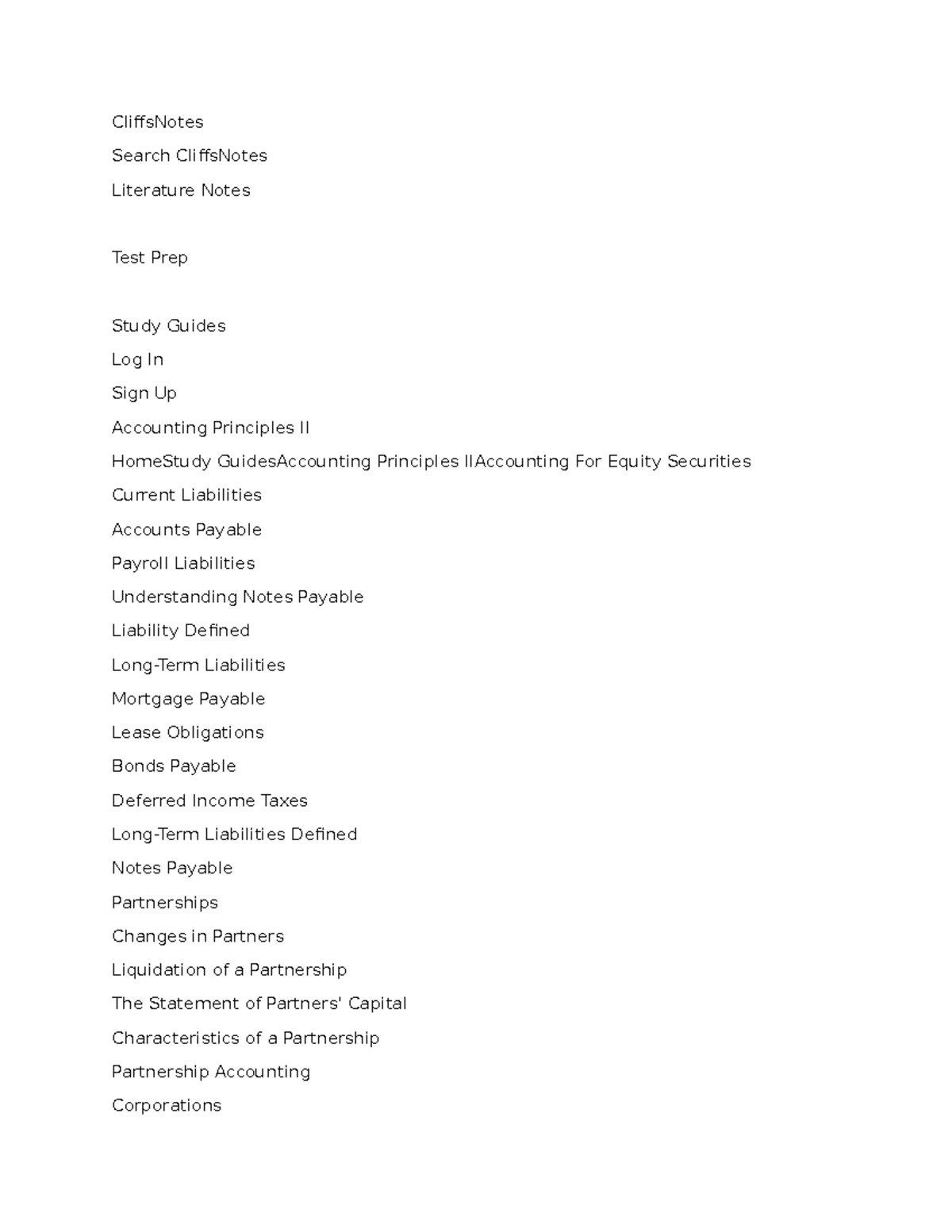Accounting for Liabilities and Equity 6 - CliffsNotes Search ...