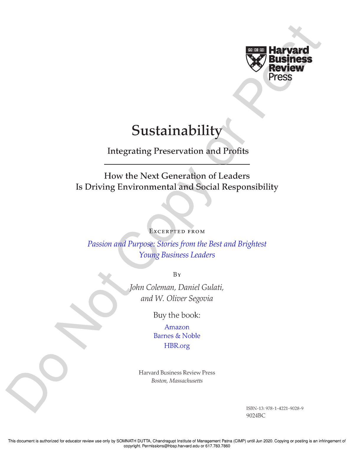 1-Sustainability- Responsible Business - Sustainability Integrating ...