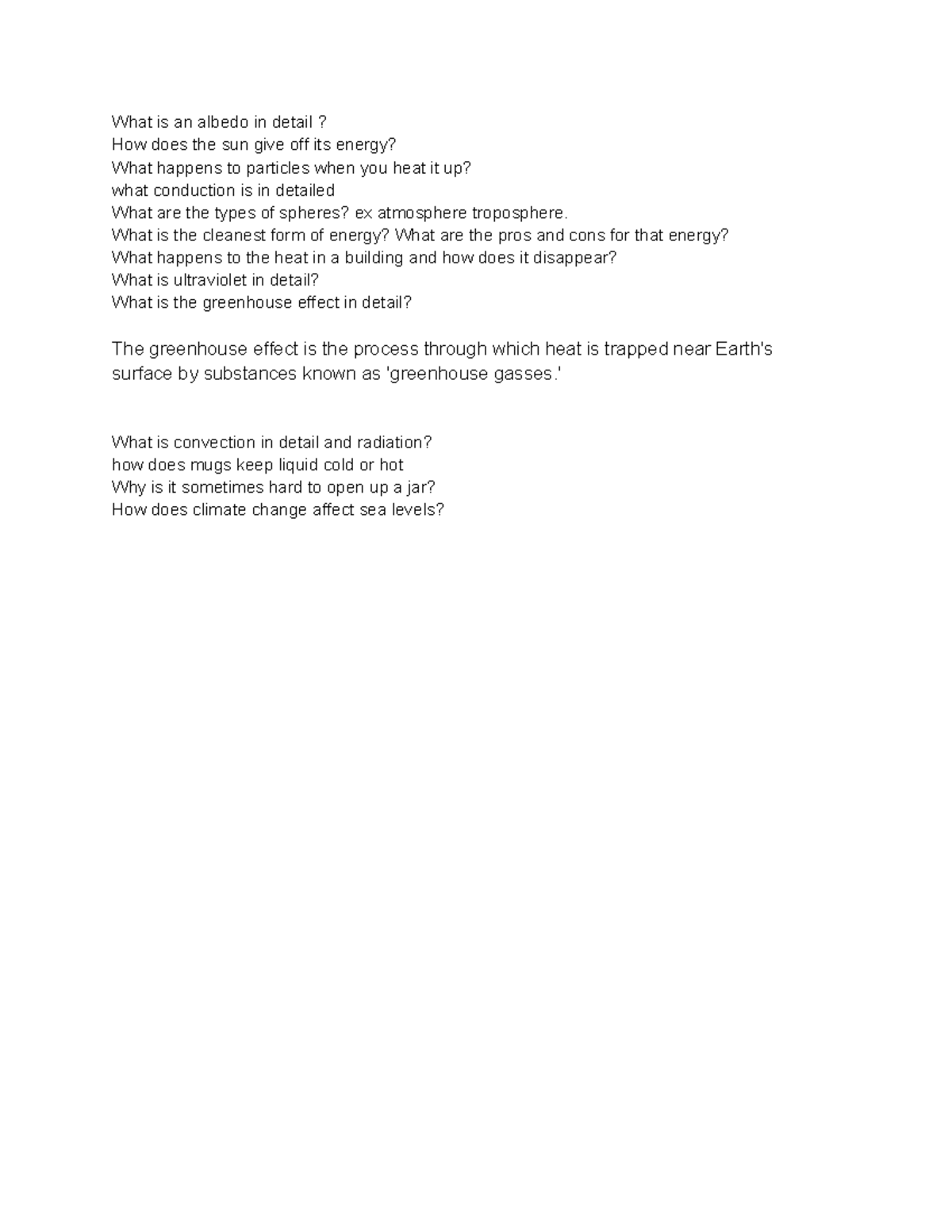 Science quiz questions Nov 24 2023 What is an albedo in detail? How