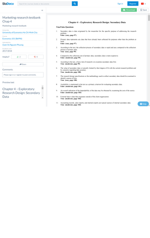 Sample/practice exam 2018, questions and answers - Chapter 9 New ...
