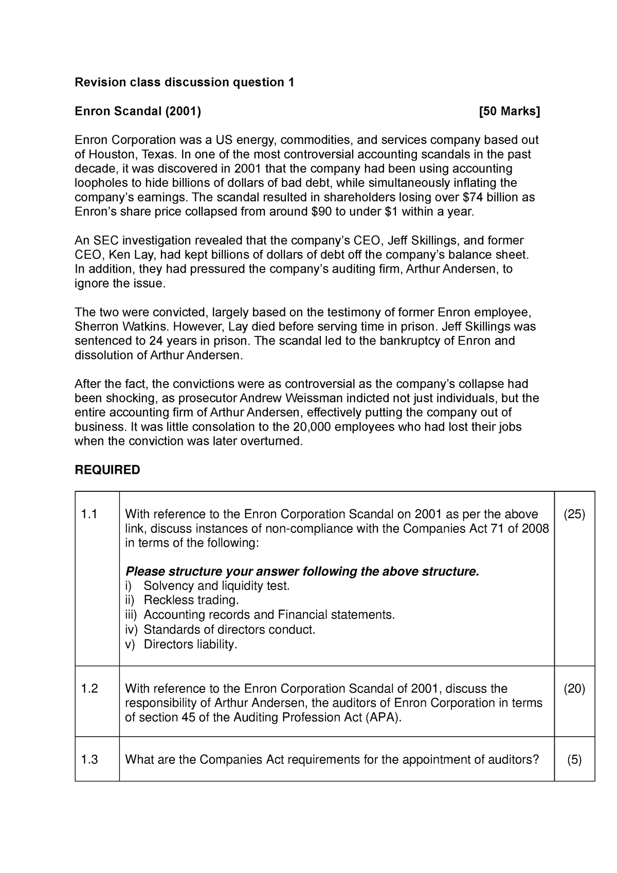 Module 2 - Test 1 Revision Class Discussion Question - Revision Class ...