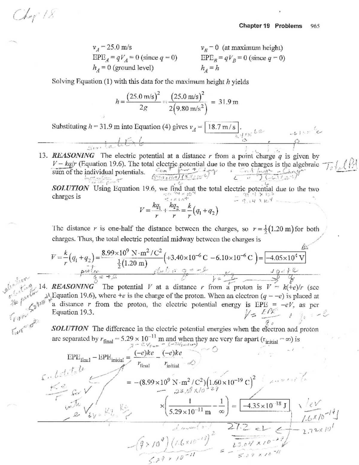 Chap18-Review Problems-Detailed Solutions - A. 1 Pia i Chapter19 ...