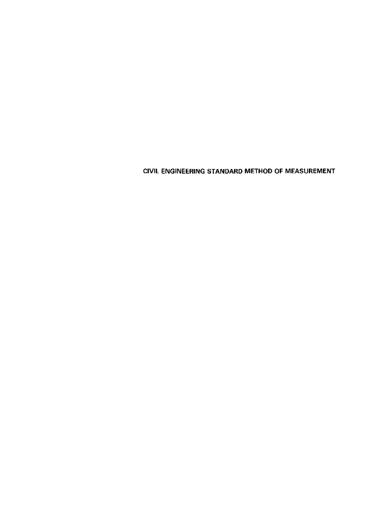 Cesmm 3 - civil engineering standard method of measurement - CIVIL ...