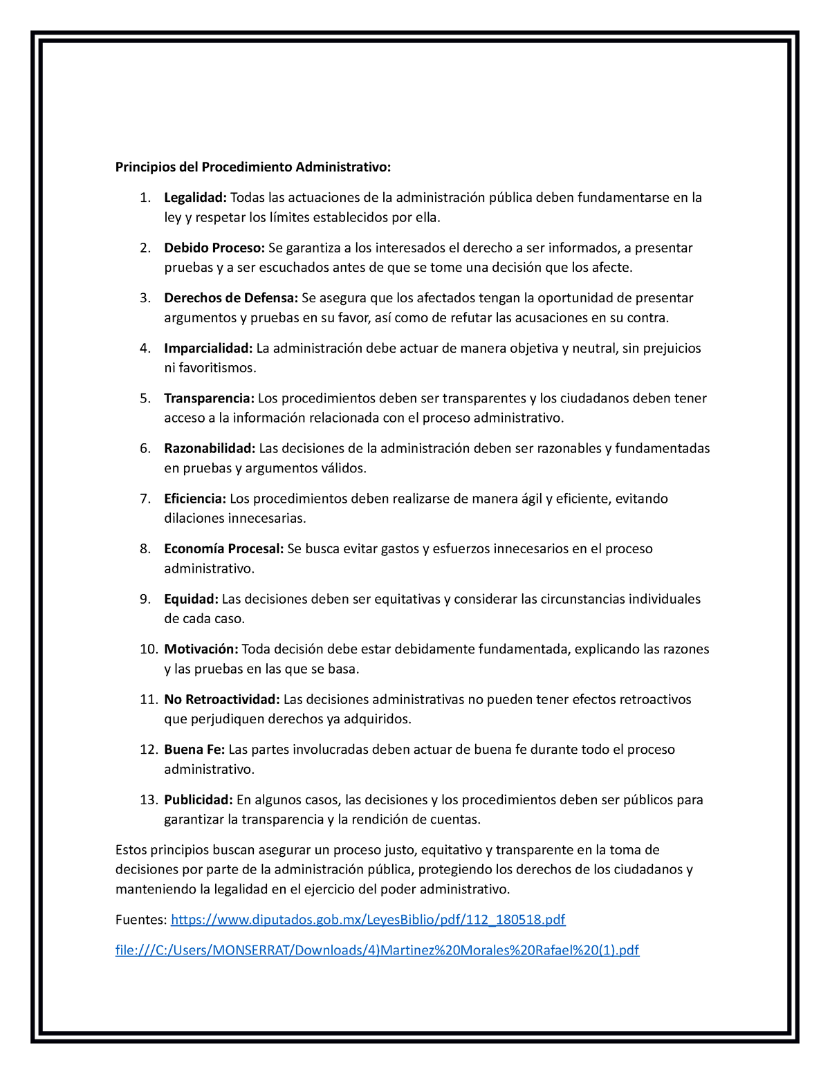 Principios Del Procedimiento Administrativo - Principios Del ...