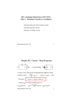 Part 1 - Lecture notes 1-4 - EE1 ANALOGUE ELECTRONICS 2017/ ABOUT THE ...