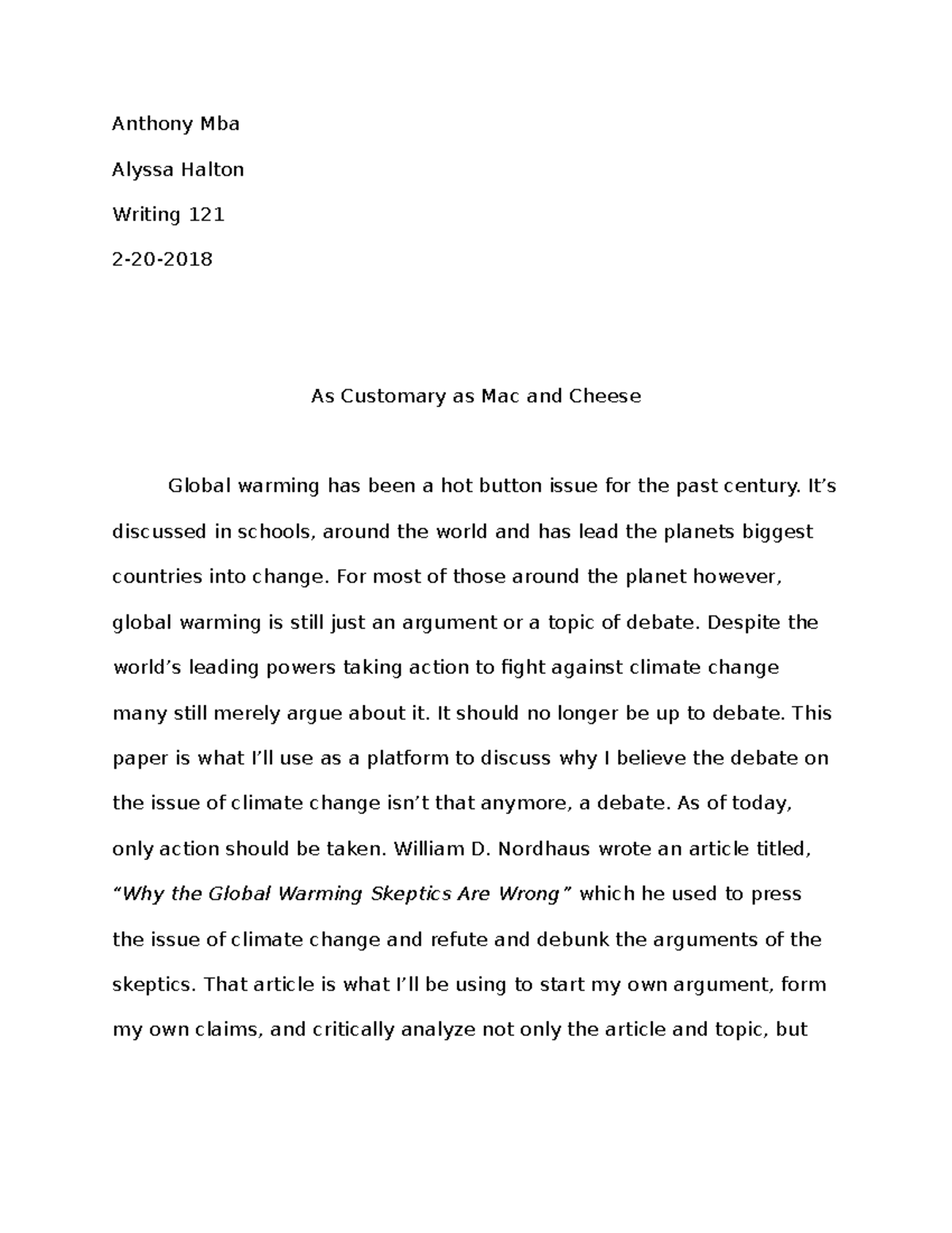 critical summary essay examples