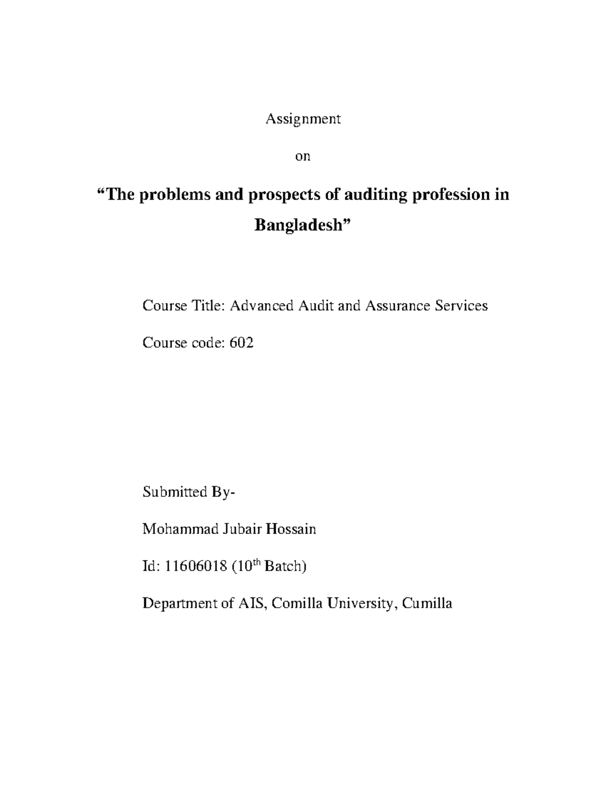 the-problem-and-prospects-of-auditing-profession-in-bd-assignment-on