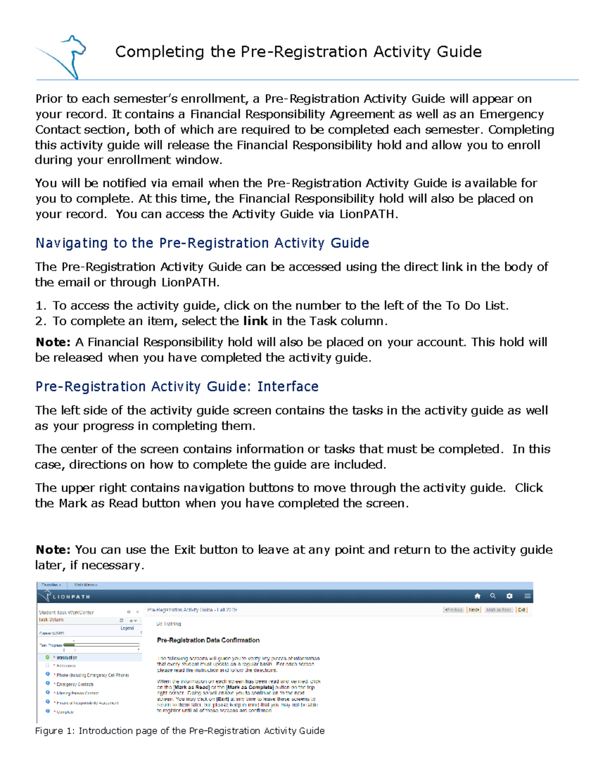S Act Guide - really helpful - Completing the Pre-Registration Activity ...