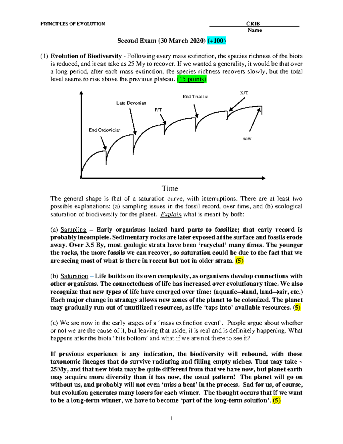 Pevol 2020 Exam 2 CRIB - extra help - Name Second Exam (30 March 2020 ...