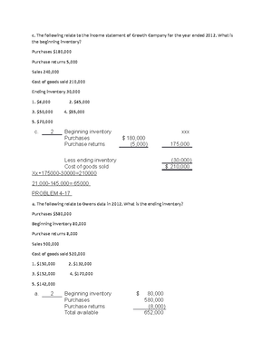 Ch14 - TEST BANK - CHAPTER 14 FINANCIAL STATEMENT ANALYSIS CHAPTER ...