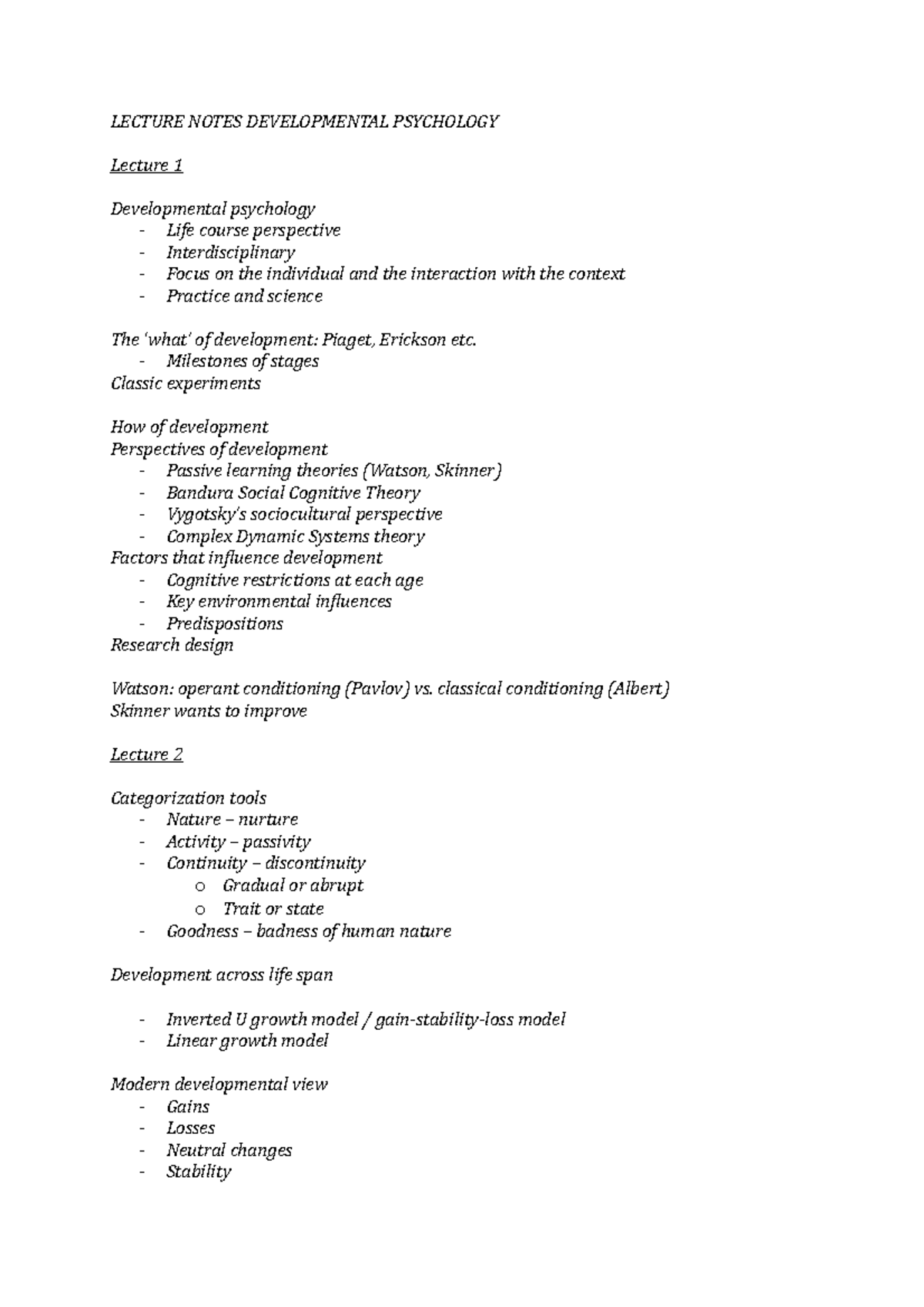 lecture-notes-lecture-notes-developmental-psychology-lecture-1