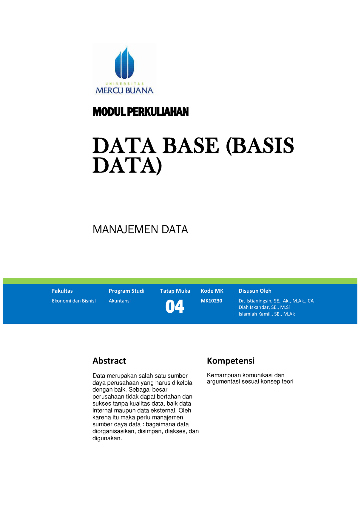 Modul 04 - Data Base - MODUL PERKULIAHAN DATA BASE (BASIS DATA ...