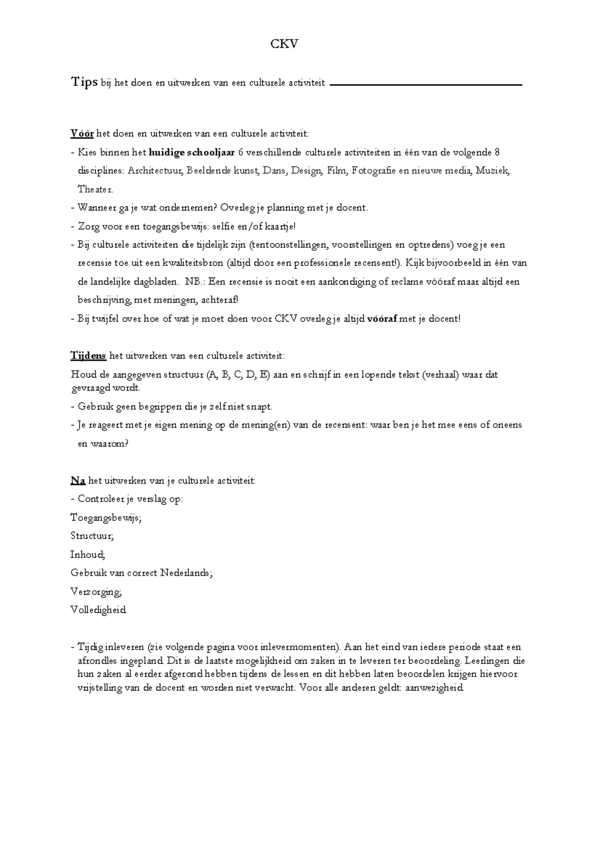 CKV [Kijkwijzers] 2022-2023 definitief HOE - CKV Tips bij het doen en ...