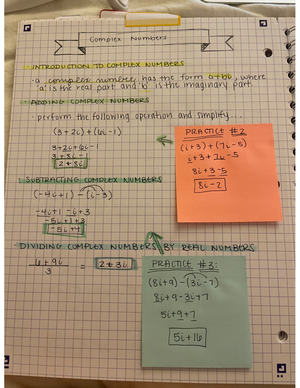 MAT-171 Precalculus Algebra Notes - I. Introduction A. Definition Of ...