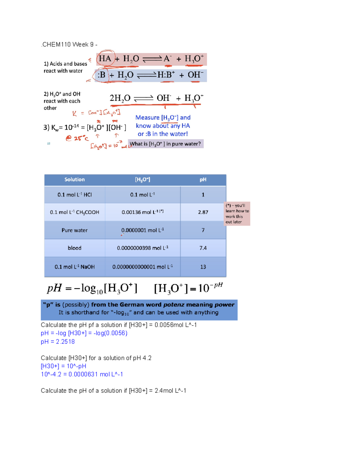 CHEM110 Week 10 - Notes From Chem Vids From Week 10 Onwards - All You ...