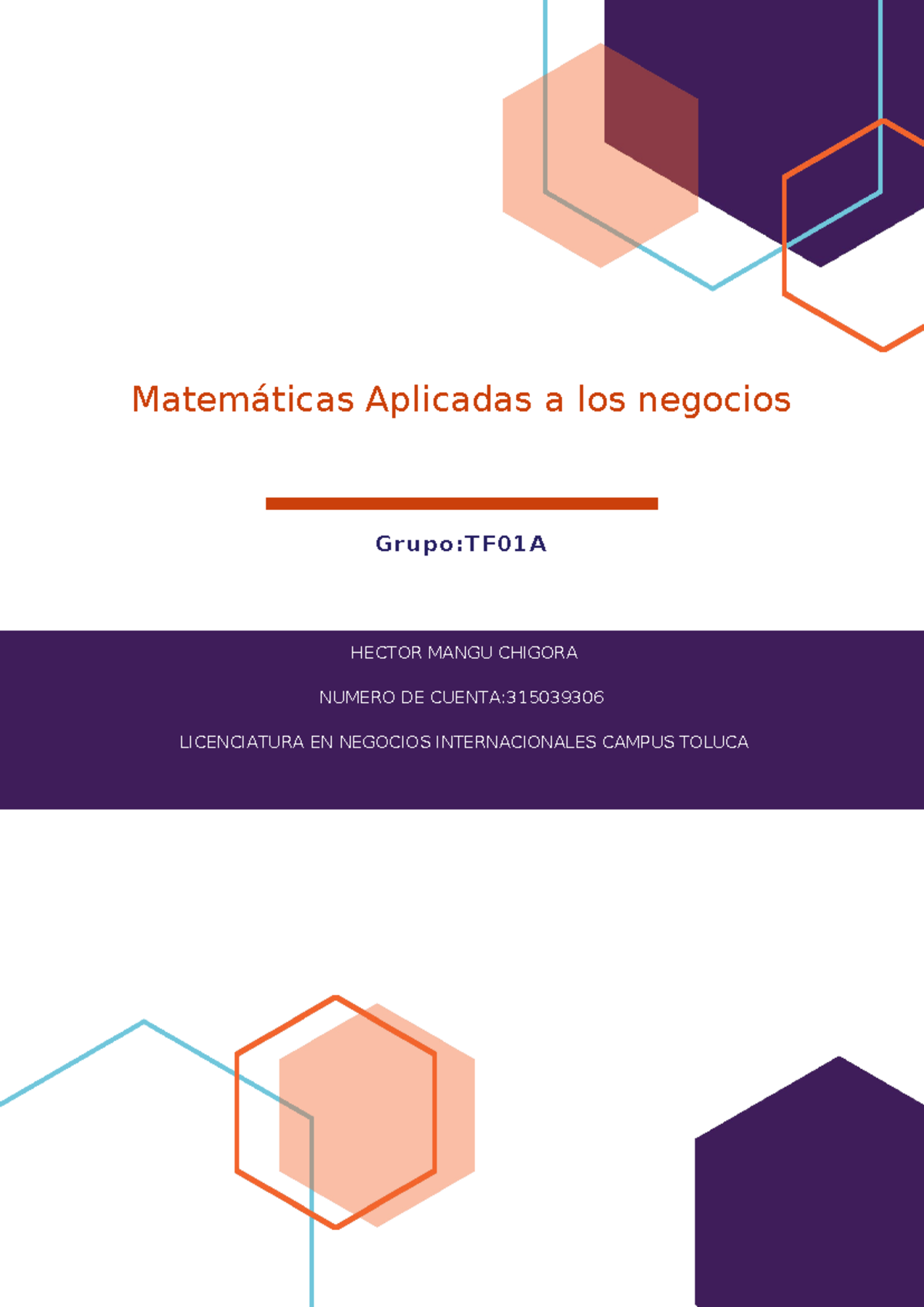 Matemáticas Aplicadas A Los Negocios Matemáticas Financieras