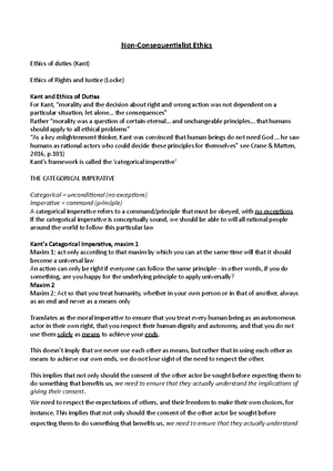 Business Ethics Notes - Summary of course - Business Ethics Notes 1 ...