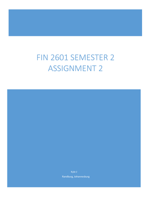 assignment 1 fin2603