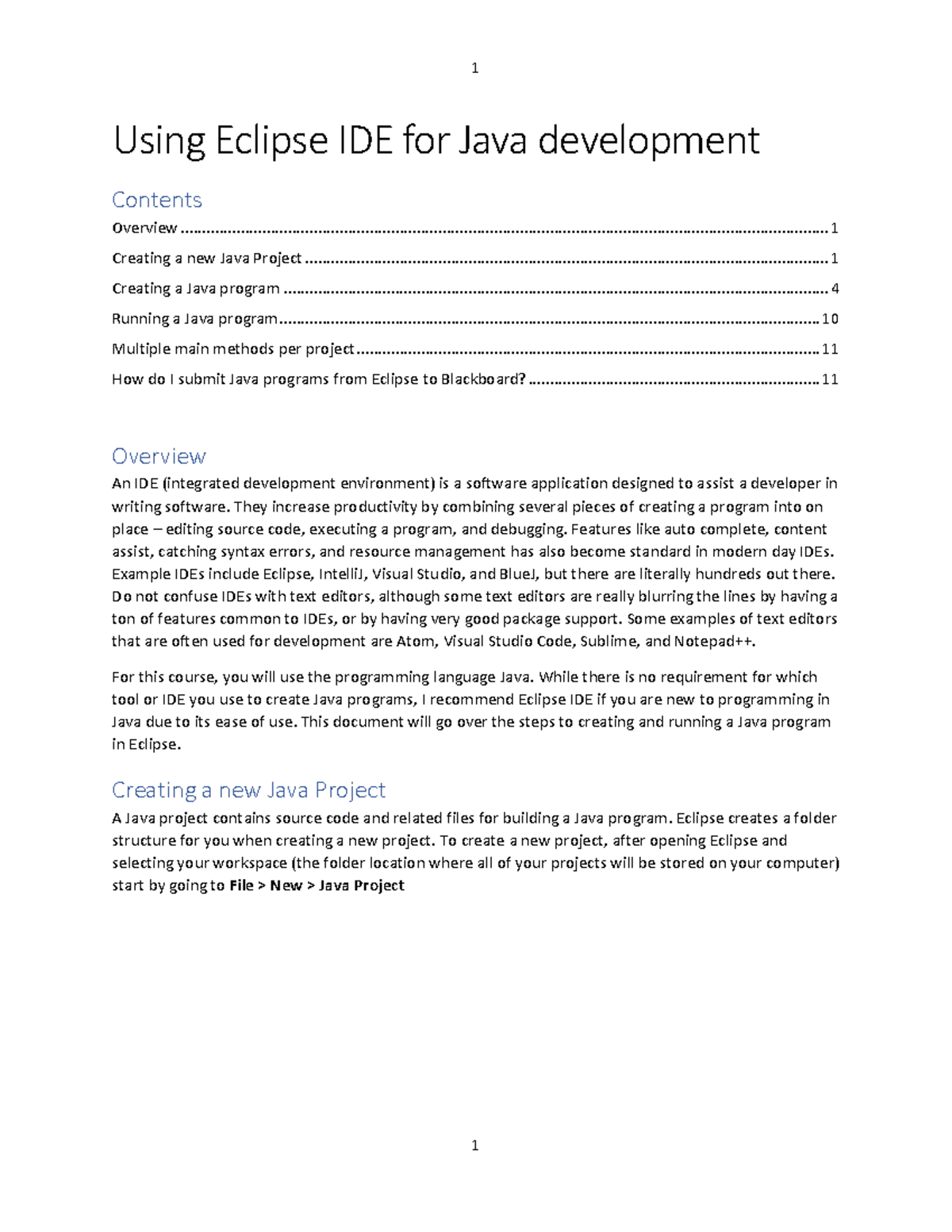 using-eclipse-ide-for-java-development-using-eclipse-ide-for-java