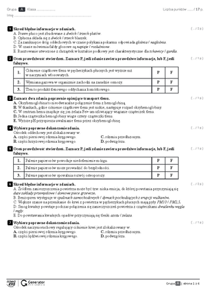 Test - Układ ruchu człowieka 2b1- 31 maja - Grupa A | strona 1 z 4 ...