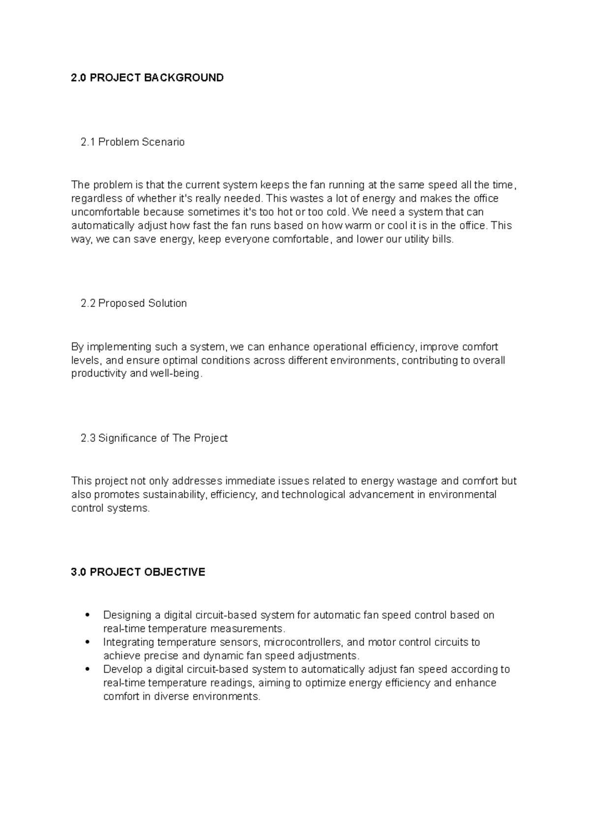 2.0projectbackground - 2 PROJECT BACKGROUND 2 Problem Scenario The ...