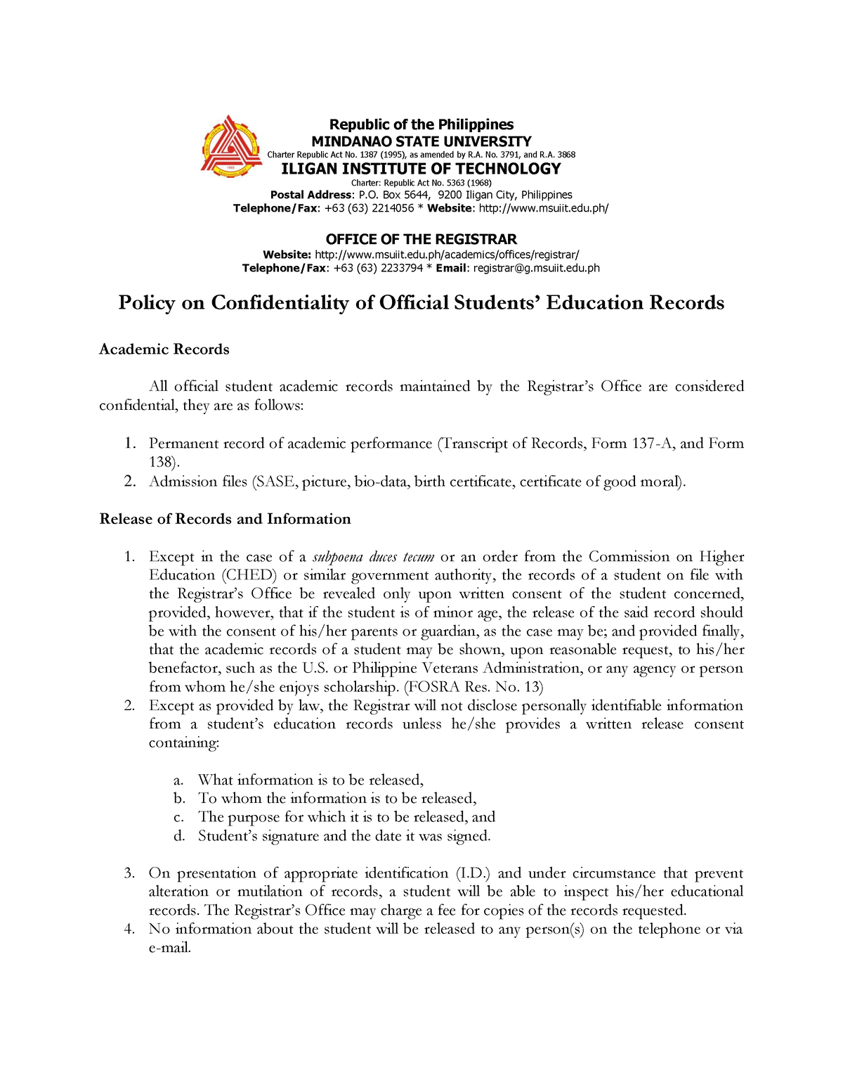 policy-on-confidentiality-of-official-students-education-records