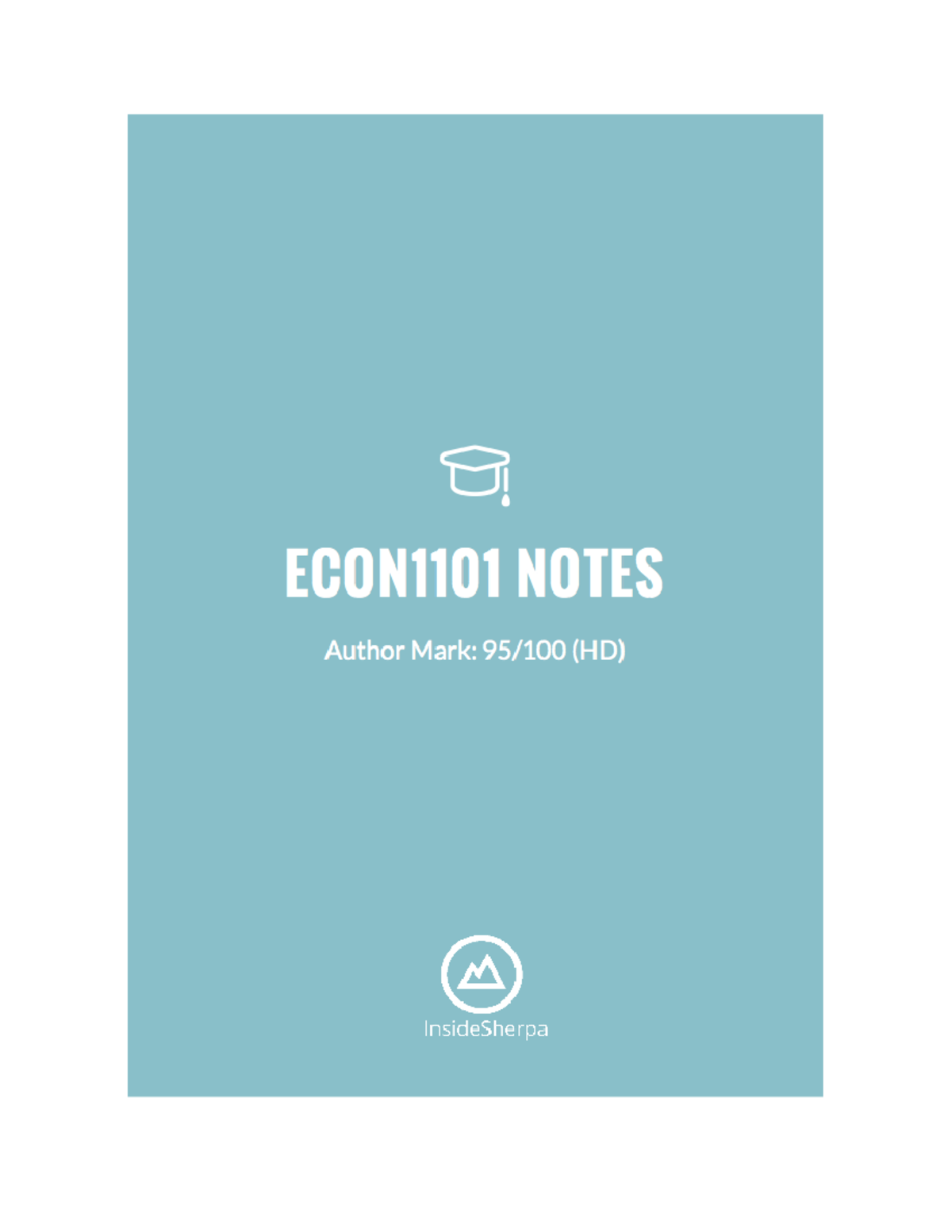 ECON1101 - ECON - ECON1101 Notes Chapter 1: Comparative Advantage and ...