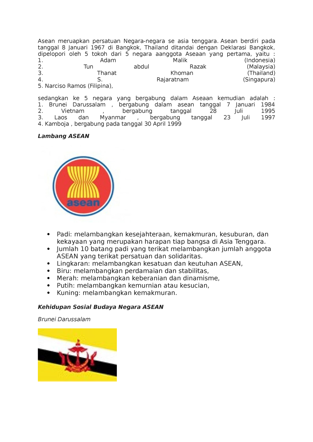 Asean Meruapkan Persatuan Negara - Asean Berdiri Pada Tanggal 8 Januari ...