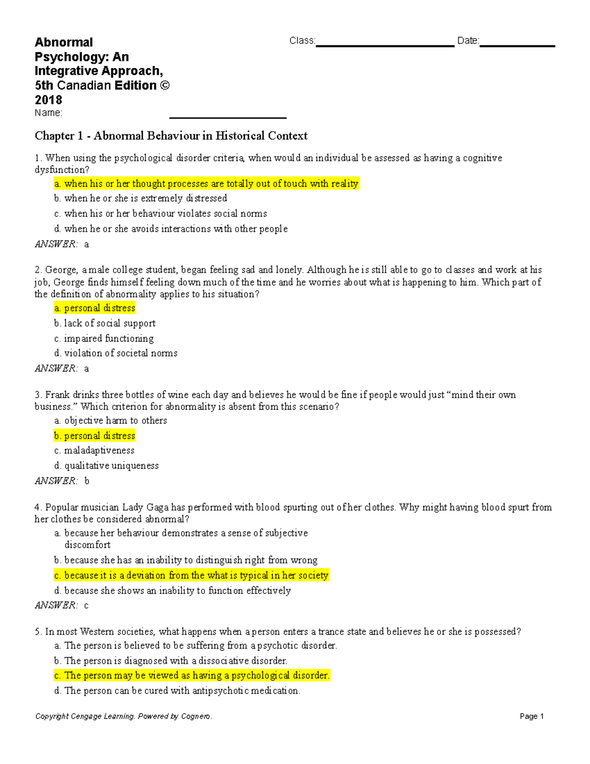 Chapter 1 Abnormal Behaviour in Historical Context - Abnormal ...