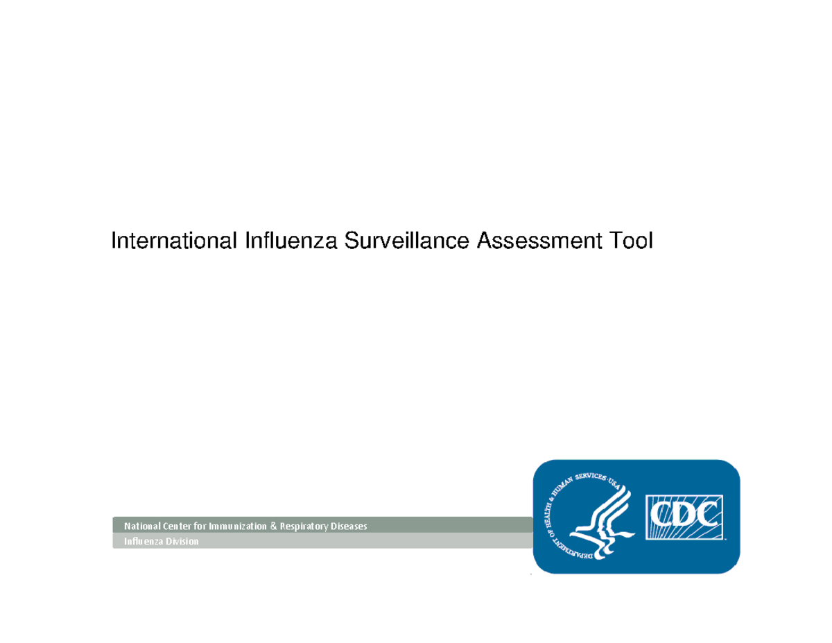 Cdc flu surveillance tool 508 - International Influenza Surveillance ...