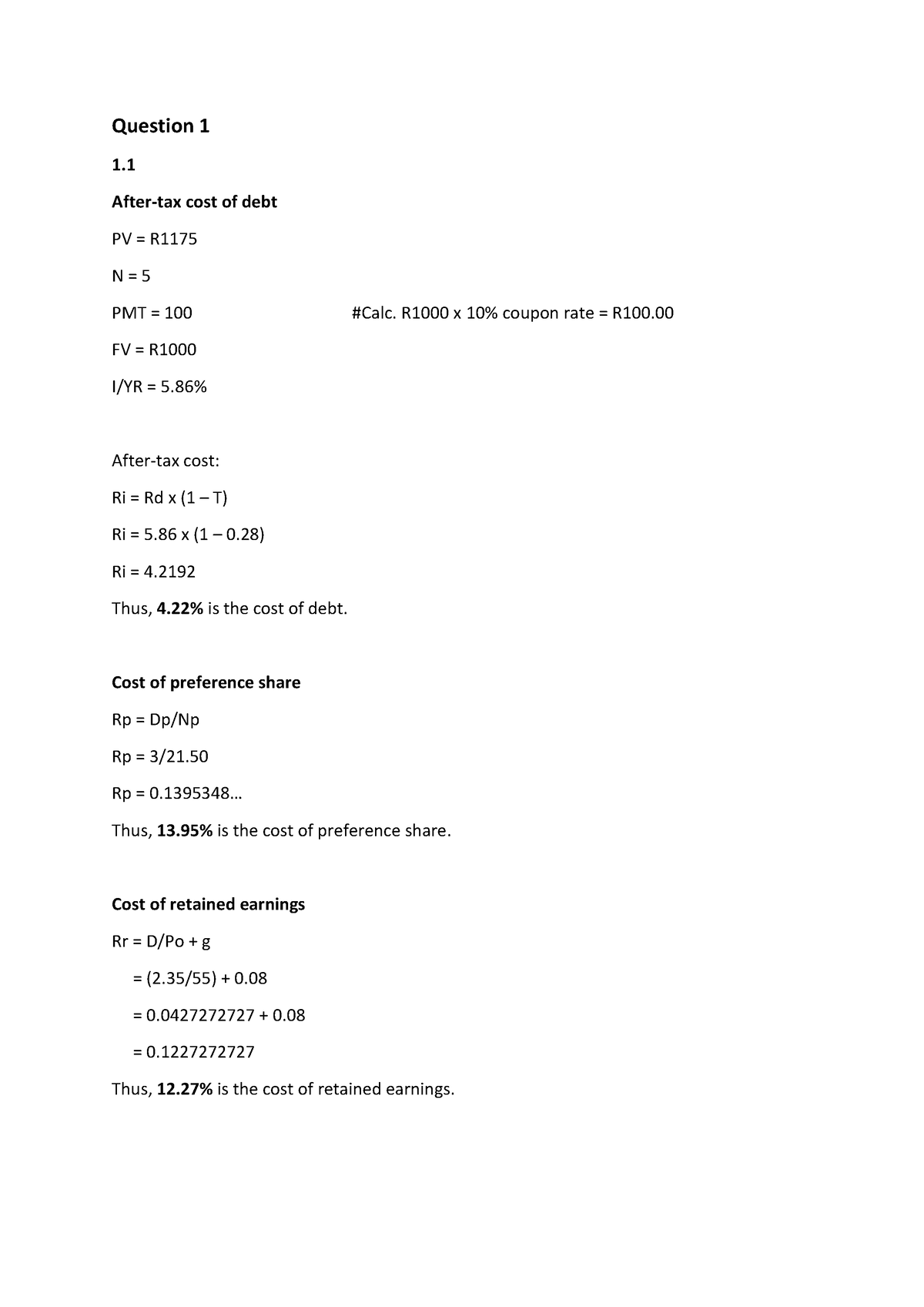 assignment-2-2022-question-1-1-after-tax-cost-of-debt-pv-r-n-5