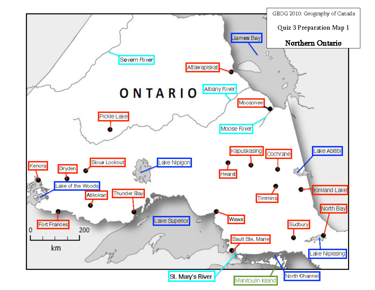 Quiz 3 Map 1 Completed - 2010 A/B - GEOG 20 1 0: Geography Of Canada ...