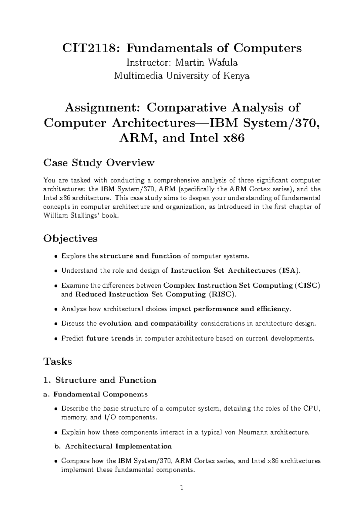 Assignment 1 V2 - ytfagxzbnquhgxsnxgcuhx - CIT2118: Fundamentals of ...