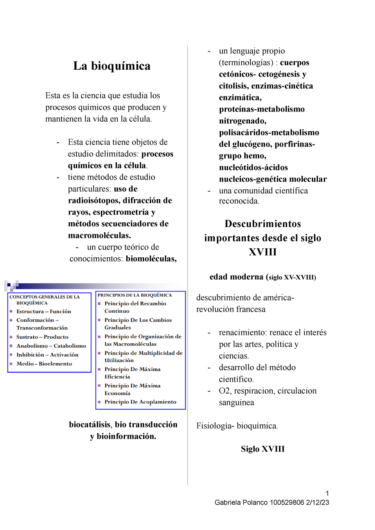 Bioquimica Repaso Primer Parcial - La Bioquímica Esta Es La Ciencia Que ...