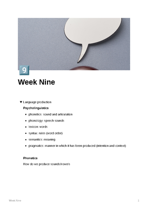 Week Six Cog - 3rd Year cognition lecture and reading notes - in depth ...