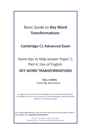 B2 Unit 1 Progress Test Answer Key - Cambridge English Empower B2 Unit ...