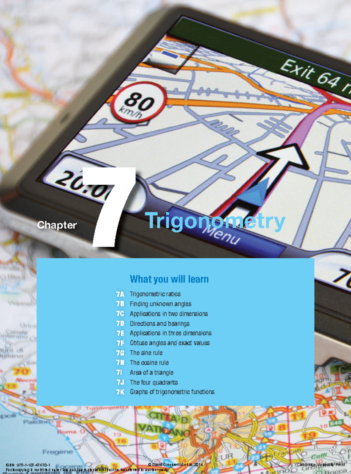 Chapter 7 Trigonometry - 422 Chapter 7 Trigonometry Chapter ...