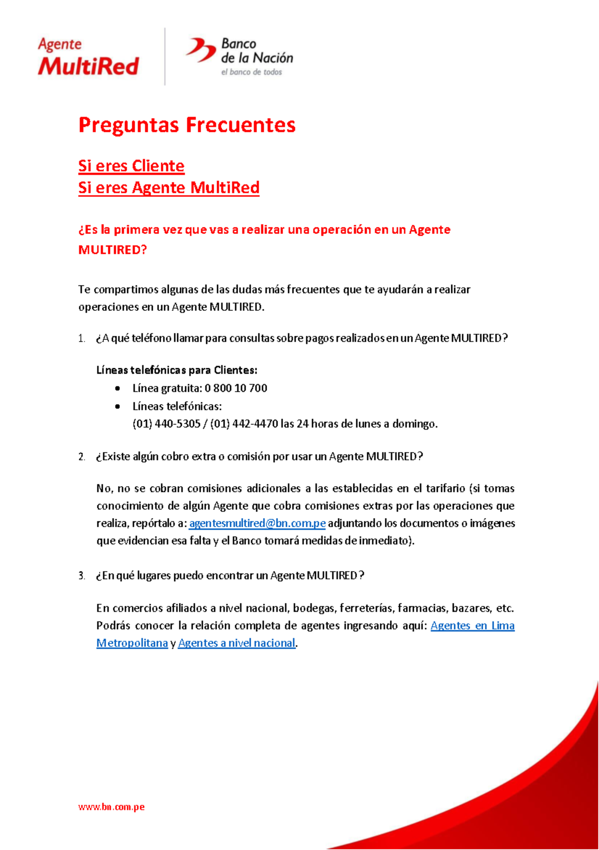 Preguntas respuestas agentes multired - Preguntas Frecuentes Si eres ...