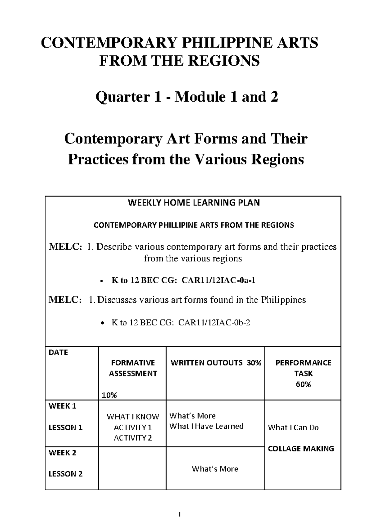 Edited CPAR Module 1 2 Bachelor of science major in business ...