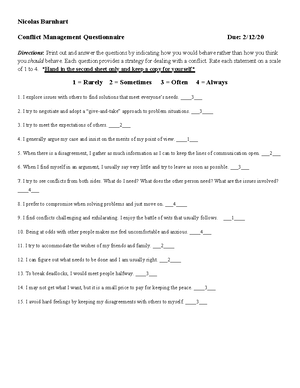 Visual Representation of Conflict Outline - Visual Representation of ...