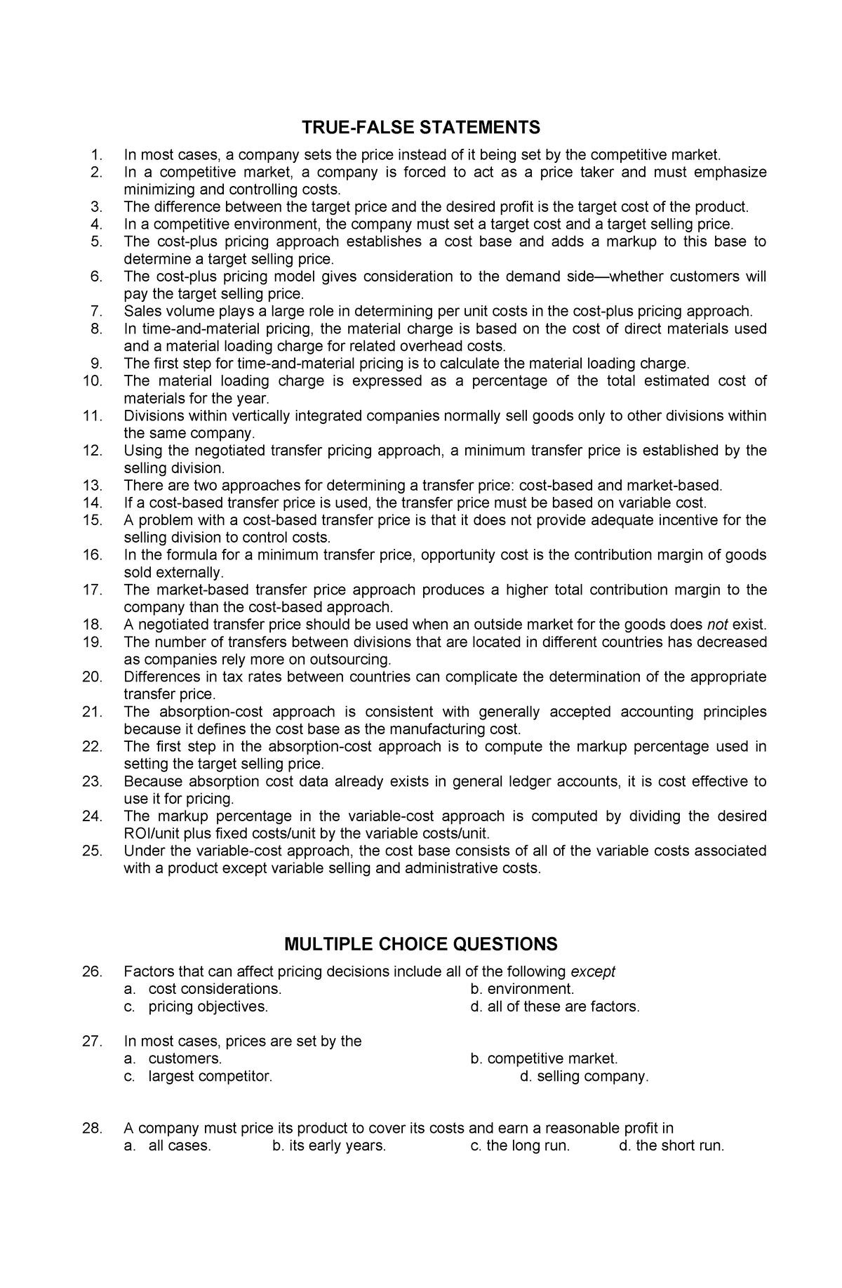 dlscrib-pricing-managerial-true-false-statements-in-most-cases-a