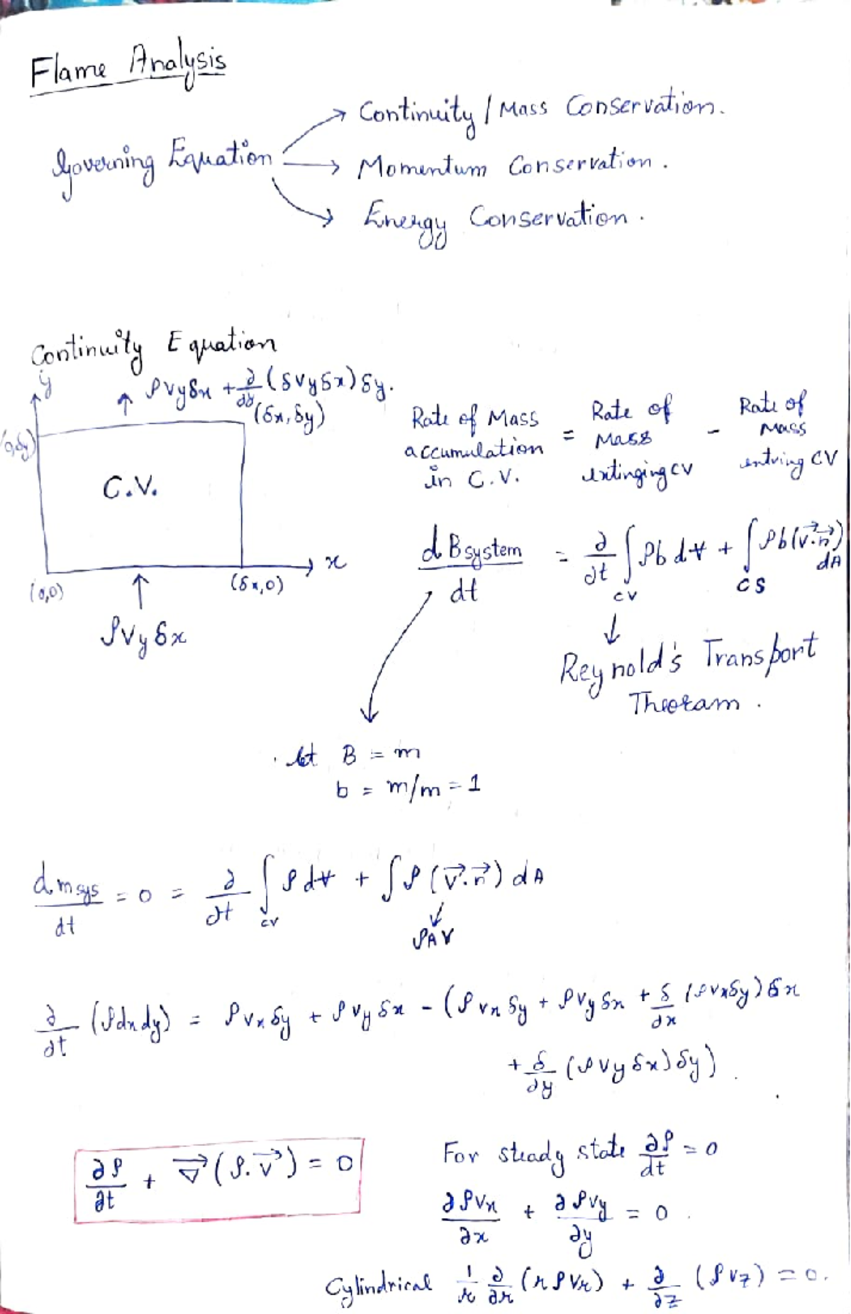 Combustion notes - Cover following topics Simplified Conservation ...