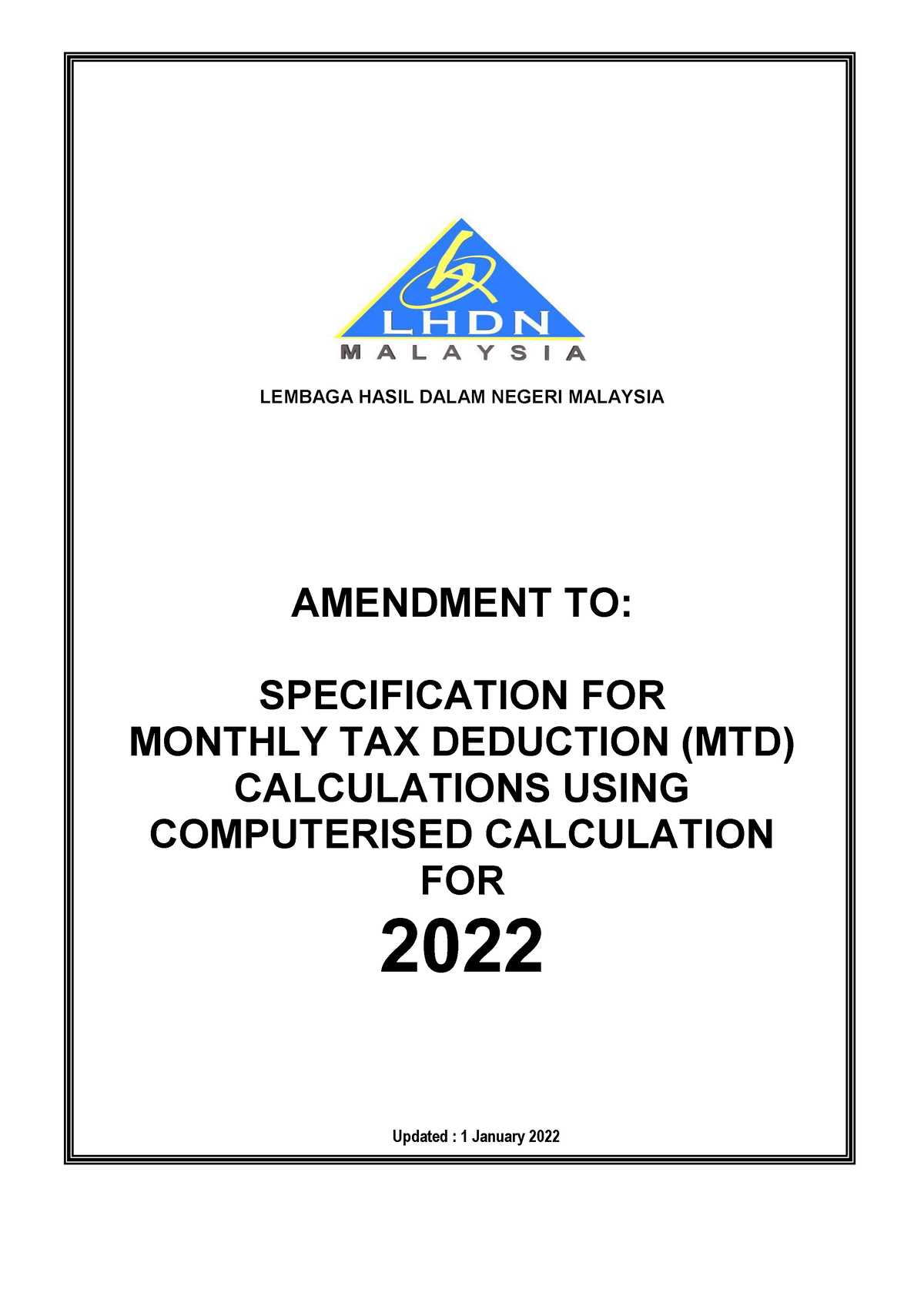 2022 pcb deduction table Income Tax