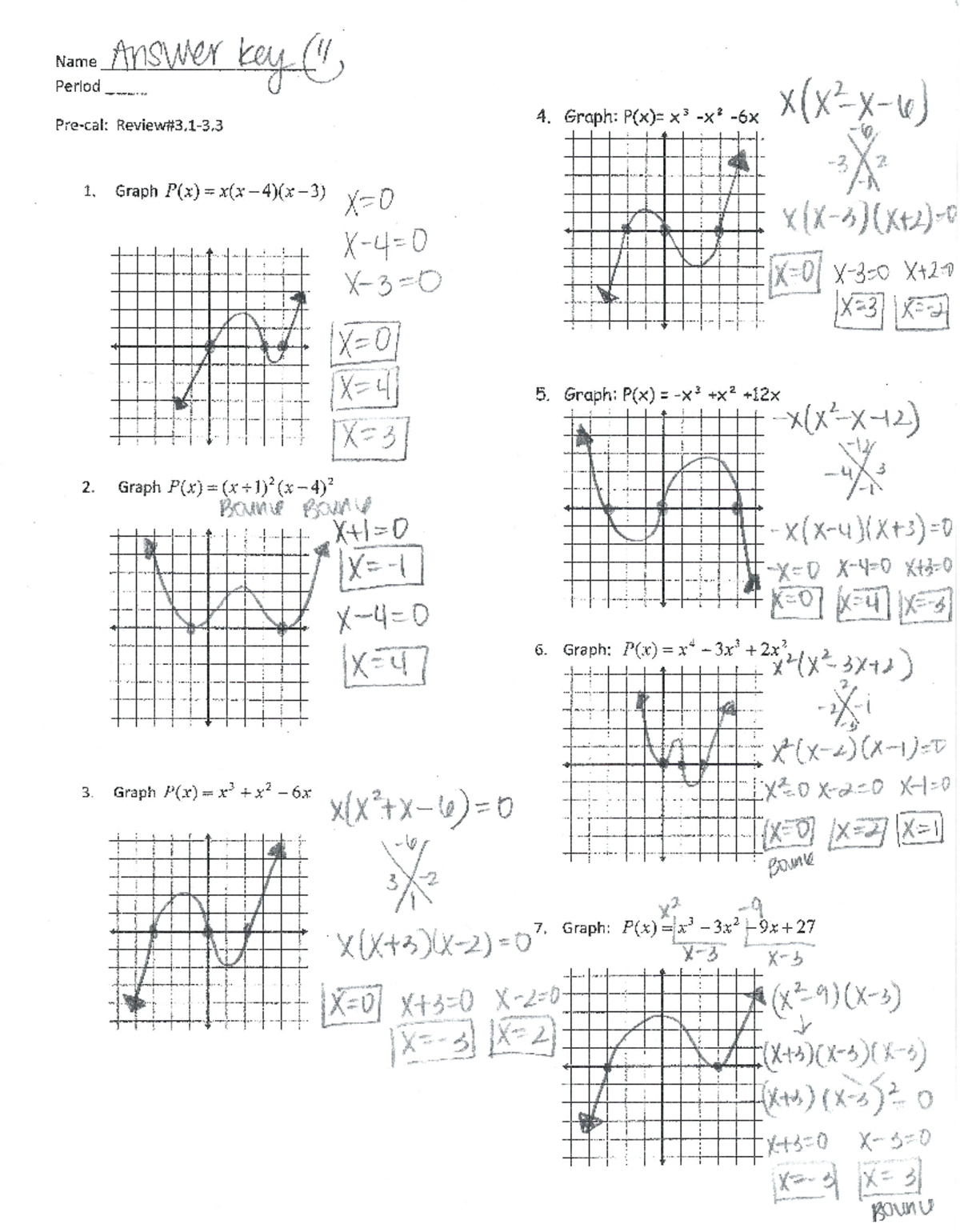 Precal review 3 - practice - MAT 171 - Studocu